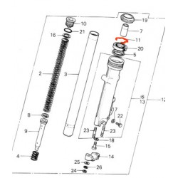 Service Moto Pieces|Fourche - Circlips de joint Spy (x1) - Fourche ø 35mm - 51447-KL4-951|Fourreaux + kit + joint|3,90 €