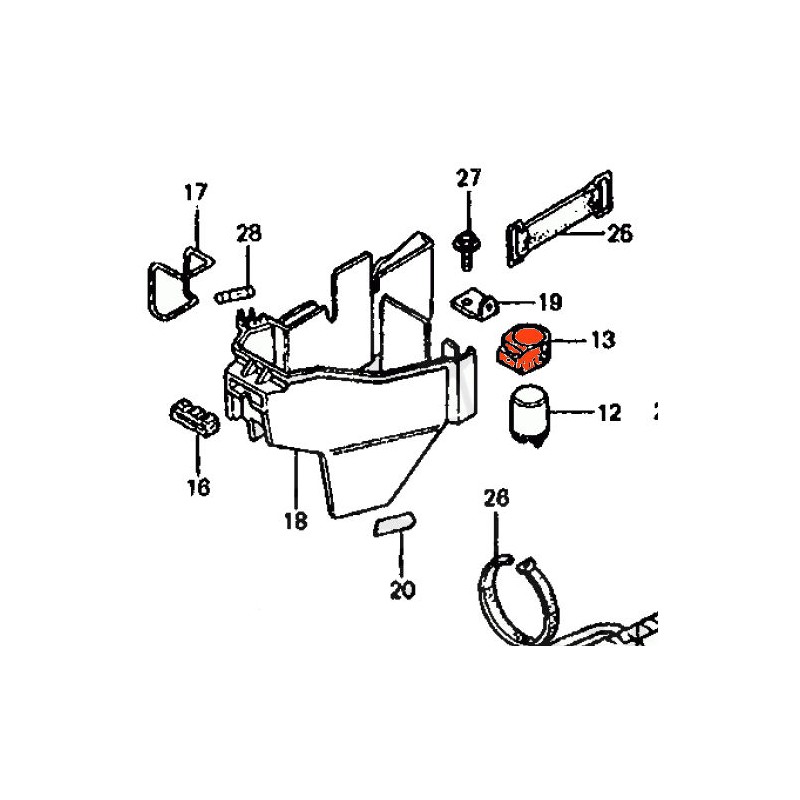 Service Moto Pieces|Clignotant - Silent bloc de support relai|Relai Clignotant - 12v|8,00 €