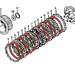 Service Moto Pieces|Embrayage - Disques lisse "A" - (x1) - CX500, GL1100|Mecanisne - ressort - roulement|23,50 €