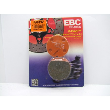 Frein - Jeu de Plaquettes - EBC - FA-013V - Metal fritté.- CB250, CB350, CB360, CB400, CB500, CB550 .