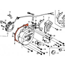 Moteur - Alternateur - Joint de carter - XL600, XR600