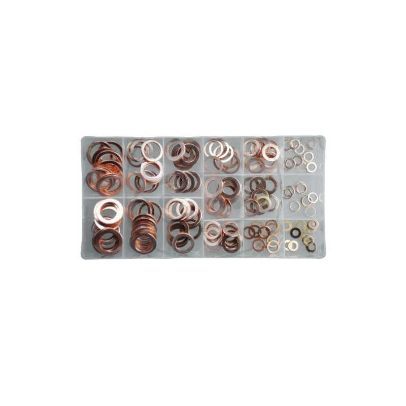 Service Moto Pieces|Rondelle - Plate - cuivre - boite de 200 pcs |Rondelle Cuivre|36,50 €