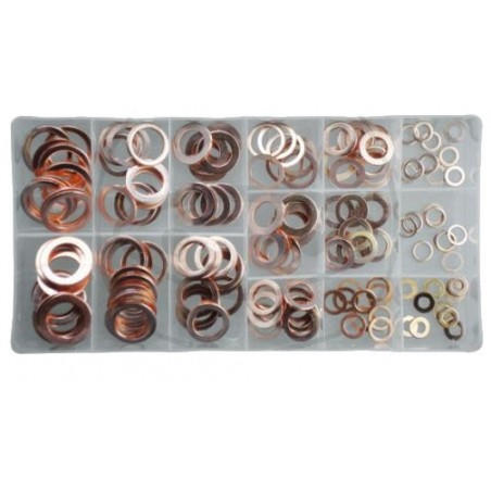 Service Moto Pieces|Rondelle - Plate - cuivre - boite de 200 pcs |Rondelle Cuivre|36,50 €