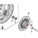 Frein - Disque - Vis de fixation - Origine HONDA