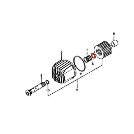 15414-300-000Filtre a huile - Rondelle - CB 400/550/650/750/900/1100