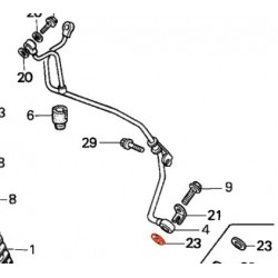 Moteur - Circuit d'huile -  rondelle joint - cuivre ø 10mm - (X1)