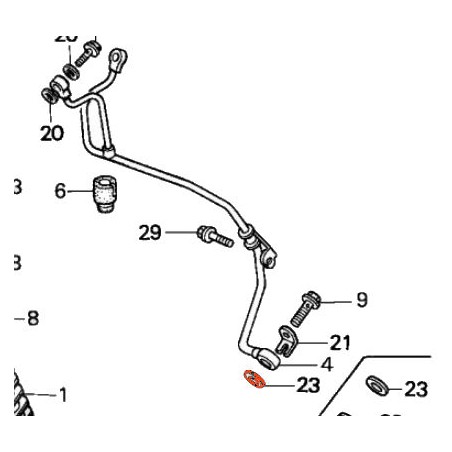 Service Moto Pieces|Moteur - Circuit d'huile -  rondelle joint - cuivre ø 10mm - (X1) - 90410-HC4-000|Culasse - Soupape|2,40 €