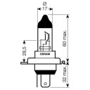 Ampoule - P43T - H4 - 12v - 60/55w