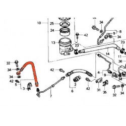 Service Moto Pieces|Frein - Durite aviation - Arriere - GPZ400 R|Durite - Frein Arriere|52,75 €