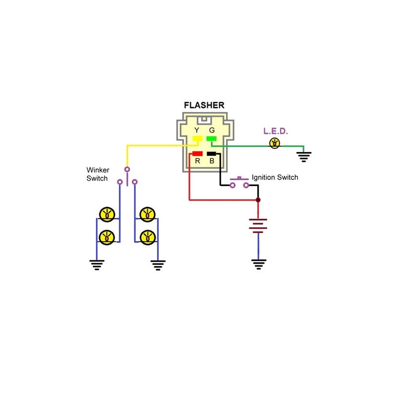 Centrale clignotante Relais électronique pour Clignotants à leds 12V 3 POLES