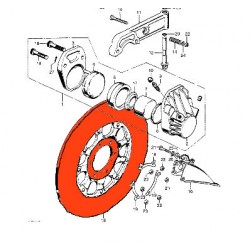 Service Moto Pieces|Frein - Disque - CB450K3-K4 - CB750K Four - 45120-392-000 - 45120-341-000|Disque de frein|250,00 €