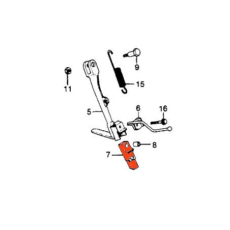 Service Moto Pieces|Bequille latérale - Caoutchouc, silent bloc|1979 - CX 500|10,90 €