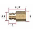 Mikuni - 4/042... - Gicleur M5.3x0.90 - Hex - ø 1.500