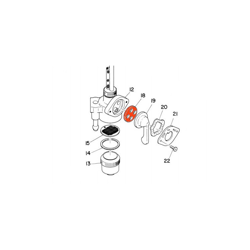 Service Moto Pieces|Robinet - Joint de Robinet de reservoir - 137-24523-00 - RD 125, 250, TX 500, 650 .... TY125, 175, 250.|Reservoir - robinet|23,90 €