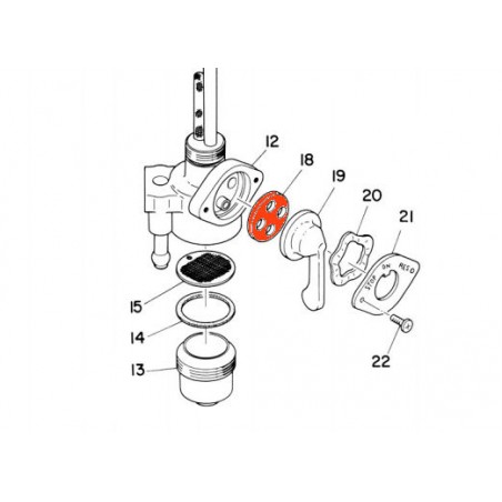 Service Moto Pieces|Robinet - Joint de Robinet de reservoir - 137-24523-00 - RD 125, 250, TX 500, 650 .... TY125, 175, 250.|Reservoir - robinet|23,90 €