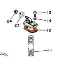 TZR125 - (4FL) - 1989-1995 - Joint superieur de carburateur - 1KT-14198-00