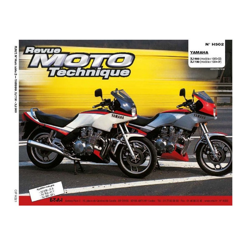 Service Moto Pieces|RTM - N° HS-02 - Yamaha XJ900 - Revue Technique moto|Version Papier|39,00 €