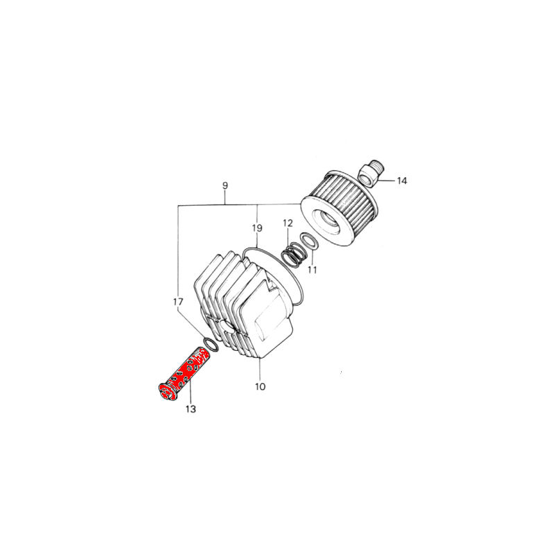 Service Moto Pieces|Filtre a huile - Vis - CB 400, ..., 1100 - KZ 400, ..., 750, ....|Moteur|18,90 €