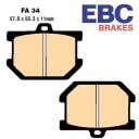 Frein - Jeu de Plaquettes - EBC - semi-frittée - FA-034V  - XS250 .... SR500 - XS650 / 750 ... XS1100