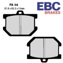 Frein - Jeu de Plaquettes - EBC - Standard - FA-034 - XS250 .... SR500 - XS650 / 750 ... XS1100