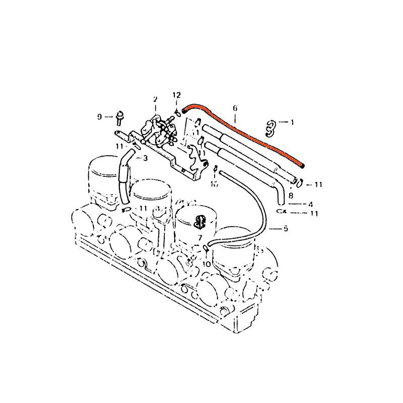 Service Moto Pieces|Robinet a depression - Tuyau d'event - ø3 x 360|Robinet|9,90 €