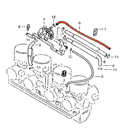 Service Moto Pieces|Robinet a depression - Tuyau d'event - ø3 x 360|Robinet|9,90 €