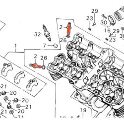 Moteur - Soupape - Guide Admin/echapp. - (x1) - CB 900 / 1100 K/F - VF750S 