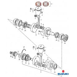 Service Moto Pieces|Moteur - Piston origine (+0.00) - CB360G|Piston - Segment|130,00 €