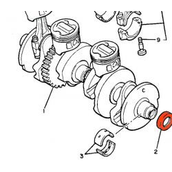 Moteur - Vilebrequin - joint a Levre - spi - 34x48x7mm - 36Y-15389-09