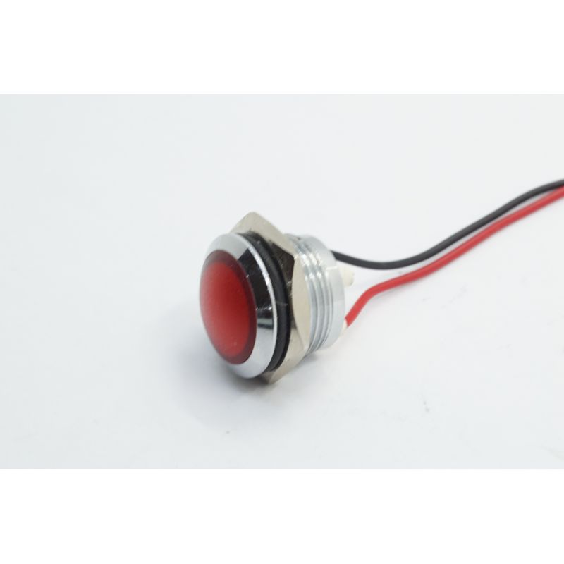 Service Moto Pieces|Voyant - Led - 12v - ø 16mm - Rouge - a visser|non validé|6,90 €