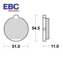 Frein - Jeu de Plaquettes - EBC - FA-062 Std - Z1300 - KZ1000ST