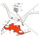 Fourche - Platine - Te de fourche Superieur - CB350 Four 