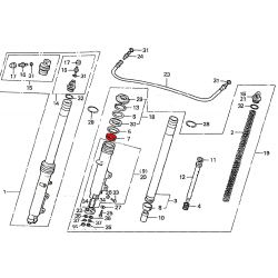 Service Moto Pieces|Fourche - Joint Spy - ø33x46x10.5 mm (2pcs) - 91255-369-000|Fourreaux + kit + joint|11,20 €