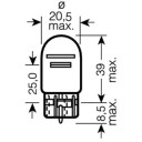 Ampoule - 12V - 21/5W - W3X16Q - T20 - Feux stop