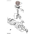 Moteur - segment - (+0.00) - 12140-48B20 - GSXR1100 - 1989-1992