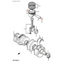 Moteur - Circlips de piston - (x1) - 09381-20004