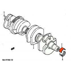 Moteur - Vilebrequin - 1/2 coussinet Sup. "D" - 12229-06B10-0D0