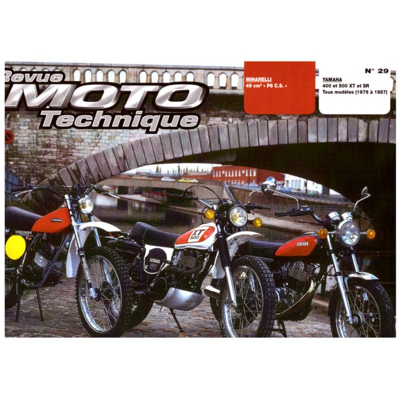 Service Moto Pieces|RTM - N° 29 - XT400 - XT500 - SR500 - Revue Technique moto|Version Papier|39,00 €