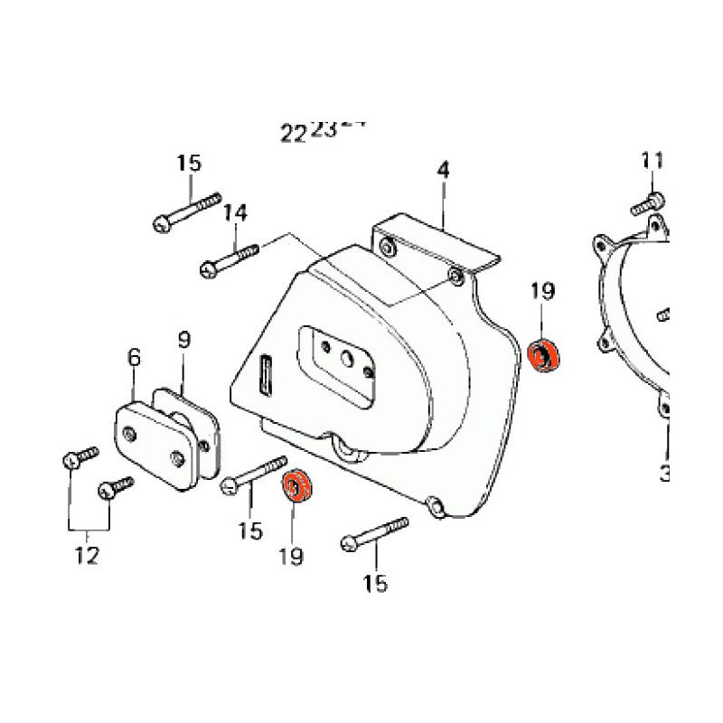 Service Moto Pieces|Moteur - Joint Spy - Selecteur de vitesse - 92051-005|1979 - KZ400 H|6,70 €