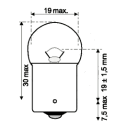 Ampoule - 6v - 10w - BA15S - "clignotant"