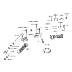 Service Moto Pieces|Guidon - Rondelle 8.5x14.5x1.6 - 92022-1470|1985 - GPZ750 A|4,50 €