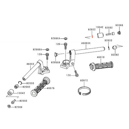 Service Moto Pieces|Guidon - Rondelle 8.5x14.5x1.6 - 92022-1470|1985 - GPZ750 A|4,50 €