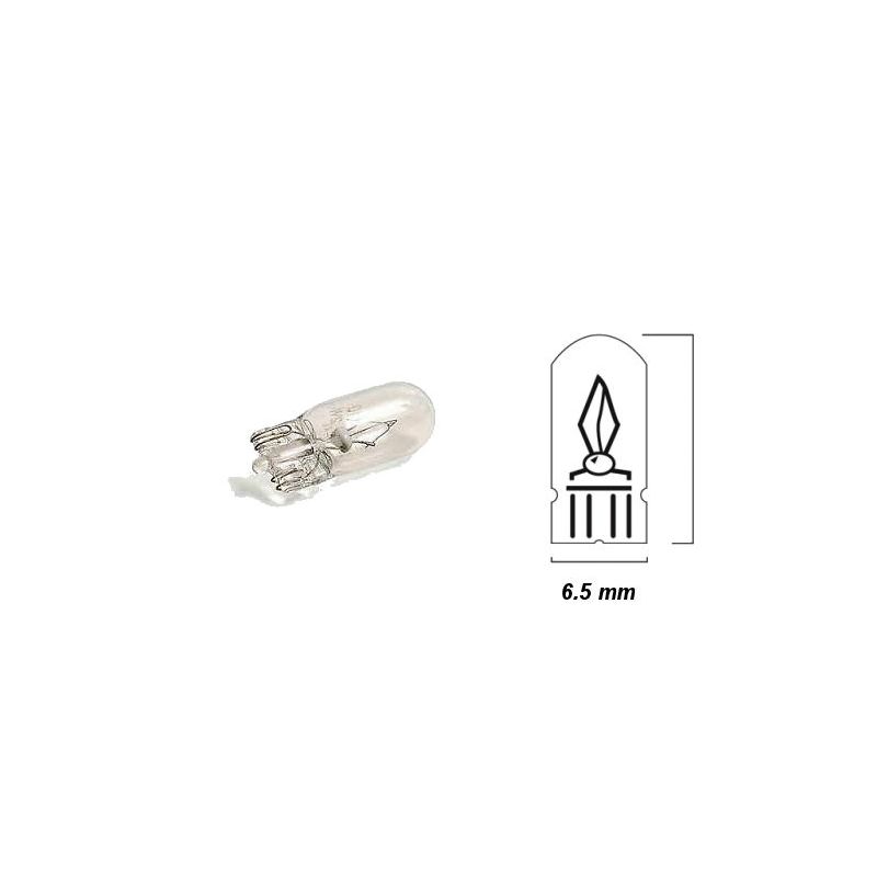 Service Moto Pieces|Ampoule - W2.2x5.2D - 12v - 3w - tableau bord|Ampoule 12 Volt|1,22 €