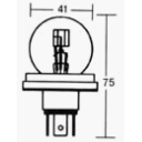 Ampoule - 6v - 45/40w - P45T - code europeen