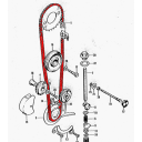 Distribution - Chaine Fermée - 219H - 78 Maillons + attache a sertir - C92, C95, CA92, CA95, CB125K, SS125, CD125, CL125 - ... 