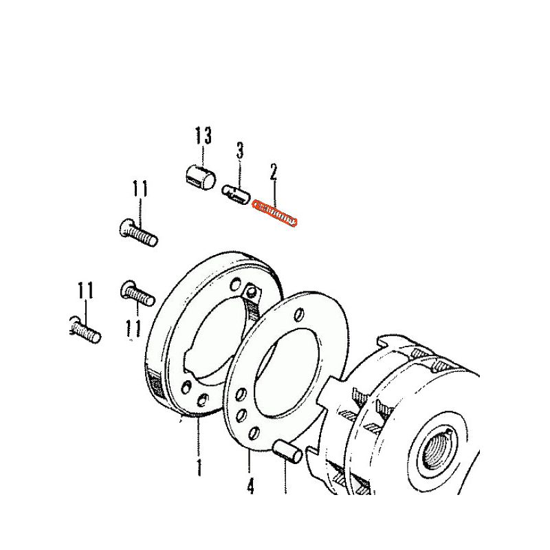 Service Moto Pieces|Demarreur - Roue Libre - Ressort - (x1) - CB125, ..., CA125, .... CB175, CB250, CB350K|Moteur|2,60 €