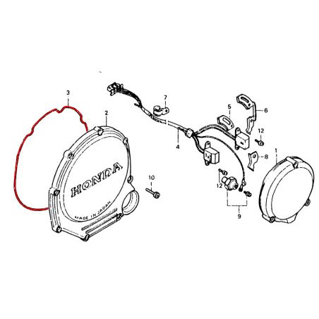 Service Moto Pieces|Embrayage - joint de carter - CBX650 - 11396-ME5-000|joint carter|16,00 €