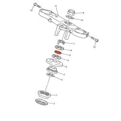 Service Moto Pieces|Fourche - Direction - Rondelle ø30.00mm - Cache Poussiere de roulement inferieur|Direction - Roulement|14,30 €