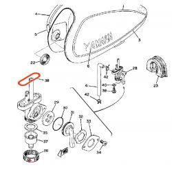 Robinet - Joint de reservoir - 214-24512-00