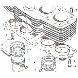 Moteur - joint torique de chemise - ø 61.80 x2.00 mm